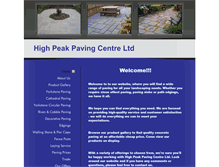 Tablet Screenshot of highpeakpavingcentre.co.uk